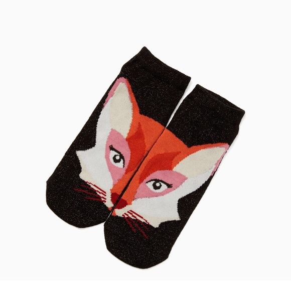 3 Pack KATE SPADE Multi FOX No Show Socks NWT - Picture 6 of 8